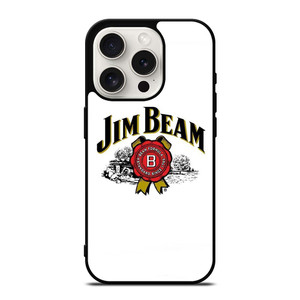 JIM BEAM WHISKEY LOGO WHITE iPhone 15 Pro Case Cover