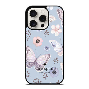 KATE SPADE NEW YORK LOGO BUTTERFLY PATTERN iPhone 15 Pro Case Cover