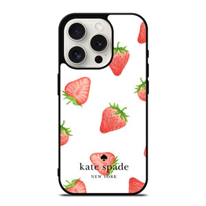 KATE SPADE NEW YORK LOGO STRAWBERRY ICON iPhone 15 Pro Case Cover
