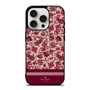 KATE SPADE NEW YORK RED FLORAL iPhone 15 Pro Case Cover KATE SPADE NEW YORK RED FLORAL iPhone 15 Pro Case Cover