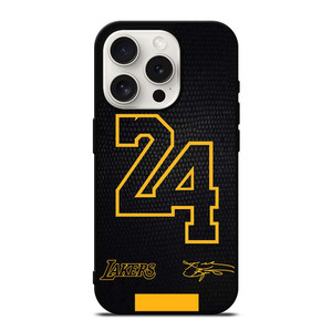 KOBE BRYANT BLACK MAMBA 24 SIGNATURE iPhone 15 Pro Case Cover
