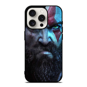 KRATOS FACE GOD OF WAR RAGNAROK iPhone 15 Pro Case Cover