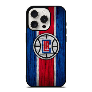 LOS ANGELES CLIPPERS WOOD LOGO iPhone 15 Pro Case Cover