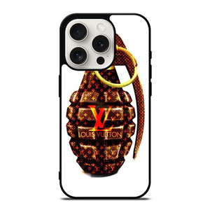LOUIS VUITTON LV LOGO GOLDEN GRENADE iPhone 15 Pro Case Cover