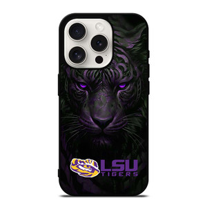LSU TIGERS LOGO UNIVERSITY FOOTBALL TEAM ICON iPhone 15 Pro Case Cover