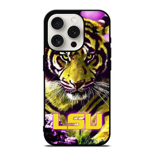 LSU TIGERS LOUISIANA STATE UNIVERSITY FOOTBALL LOGO iPhone 15 Pro Case Cover