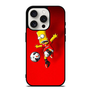 MANCHESTER UNITED BART SIMPSON iPhone 15 Pro Case Cover