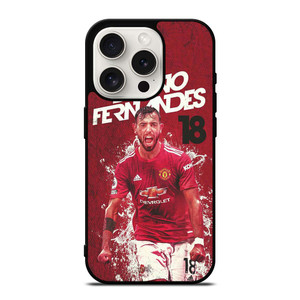 MANCHESTER UNITED BRUNO FERNANDES iPhone 15 Pro Case Cover MANCHESTER UNITED BRUNO FERNANDES iPhone 15 Pro Case Cover