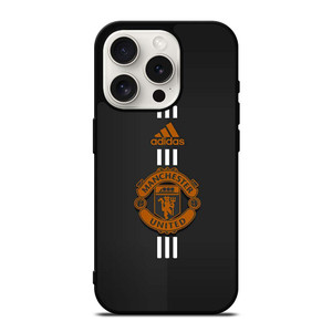 MANCHESTER UNITED FC LOGO FOOTBALL CLUB ADIDAS ICON iPhone 15 Pro Case Cover