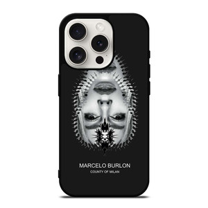 MARCELO BURLON MILAN UPSIDE DOWN FACE iPhone 15 Pro Case Cover