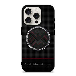 MARVEL AGENTS OF SHIELD LOGO METAL iPhone 15 Pro Case Cover