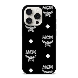 MCM WORLDWIDE LOGO BLACK iPhone 15 Pro Case Cover
