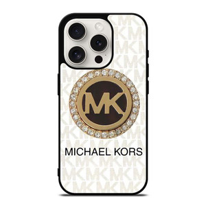 MICHAEL KORS MK LOGO DIAMOND iPhone 15 Pro Case Cover