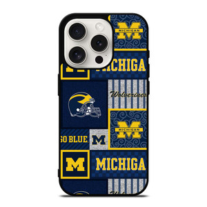 MICHIGAN WOLVERINES COLLAGE iPhone 15 Pro Case Cover