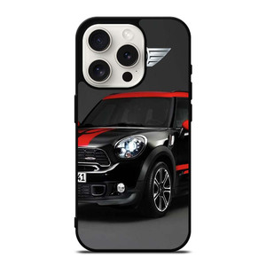 MINI COOPER CAR BLACK iPhone 15 Pro Case Cover