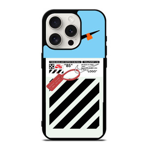 NIKE AIR JORDAN OFF WHITE BLUE WHITE iPhone 15 Pro Case Cover