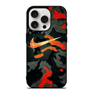 NIKE LOGO COLORFUL CAMO iPhone 15 Pro Case Cover NIKE LOGO COLORFUL CAMO iPhone 15 Pro Case Cover