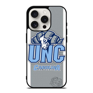 NORTH CAROLINA TAR HEELS LOGO BASKETBALL UNIVERSITY MASCOT iPhone 15 Pro Case Cover