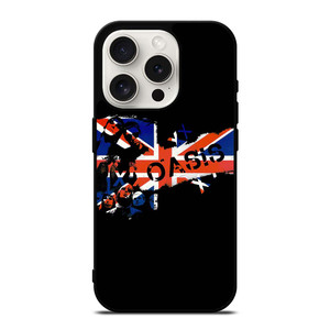 OASIS BAND ROCK BRITISH FLAG iPhone 15 Pro Case Cover