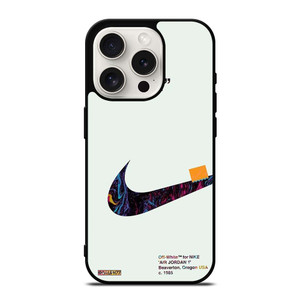 OFF WHITE FOR NIKE AIR JORDAN LOGO iPhone 15 Pro Case Cover