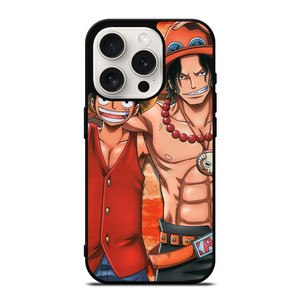 ONE PIECE ACE AND LUFFY iPhone 15 Pro Case Cover ONE PIECE ACE AND LUFFY iPhone 15 Pro Case Cover