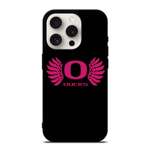 OREGON DUCKS PINK GIRL iPhone 15 Pro Case Cover