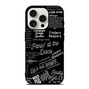 PANIC AT THE DISCO LYRIC iPhone 15 Pro Case Cover PANIC AT THE DISCO LYRIC iPhone 15 Pro Case Cover