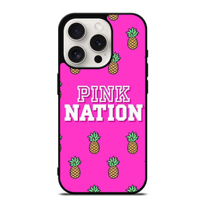 PINK NATION VICTORIA'S SECRET LOGO PINEAPPLE iPhone 15 Pro Case Cover PINK NATION VICTORIA'S SECRET LOGO PINEAPPLE iPhone 15 Pro Case Cover