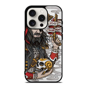 PIRATE STICK TO YOUR GUNS TATTOO iPhone 15 Pro Case Cover