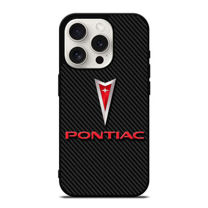 PONTIAC LOGO CAR ICON CARBON iPhone 15 Pro Case Cover
