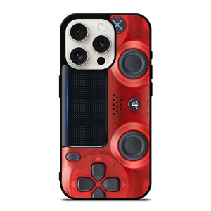 PS4 CONTROLLER PLAY STATION RED iPhone 15 Pro Case Cover