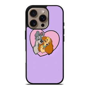 CARTOON LADY AND THE TRAMP DISNEY IN LOVE iPhone 16 Pro Case Cover