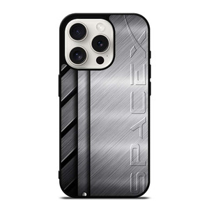 SPACE X LOGO METAL PLATE iPhone 15 Pro Case Cover