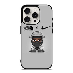 THE NORTH FACE X NIKE LOGO iPhone 15 Pro Case Cover THE NORTH FACE X NIKE LOGO iPhone 15 Pro Case Cover