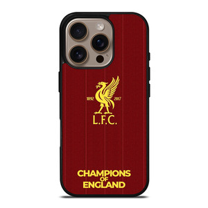 CHAMPIONS OF ENGLAND LIVERPOOL FC iPhone 16 Pro Case Cover