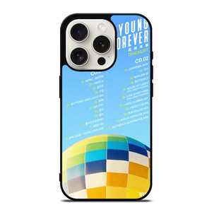 TRACKLIST BANGTAN BOYS YOUNG FOREVER iPhone 15 Pro Case Cover TRACKLIST BANGTAN BOYS YOUNG FOREVER iPhone 15 Pro Case Cover