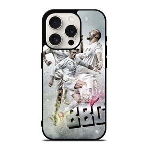 TRIO BBC REAL MADRID iPhone 15 Pro Case Cover TRIO BBC REAL MADRID iPhone 15 Pro Case Cover