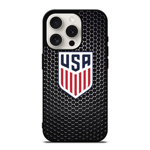 USA SOCCER LOGO CARBON iPhone 15 Pro Case Cover USA SOCCER LOGO CARBON iPhone 15 Pro Case Cover