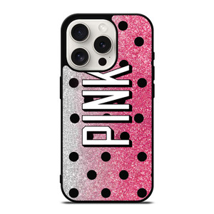 VICTORIA'S SECRET PINK LOGO SPARKLE iPhone 15 Pro Case Cover VICTORIA'S SECRET PINK LOGO SPARKLE iPhone 15 Pro Case Cover