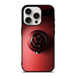 VW VOLKSWAGEN CAR LOGO RED iPhone 15 Pro Case Cover VW VOLKSWAGEN CAR LOGO RED iPhone 15 Pro Case Cover