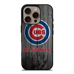 CHICAGO CUBS WOODEN LOGO iPhone 16 Pro Case Cover