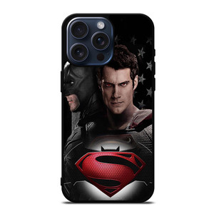 BATMAN VS SUPERMAN FACE iPhone 15 Pro Max Case Cover