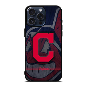 CLEVELAND INDIANS METAL LOGO iPhone 15 Pro Max Case Cover CLEVELAND INDIANS METAL LOGO iPhone 15 Pro Max Case Cover