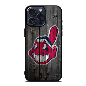 CLEVELAND INDIANS WOODEN LOGO iPhone 15 Pro Max Case Cover CLEVELAND INDIANS WOODEN LOGO iPhone 15 Pro Max Case Cover