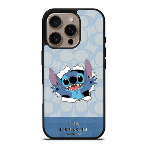 COACH NEW YORK LOGO DISNEY STITCH iPhone 16 Pro Case Cover