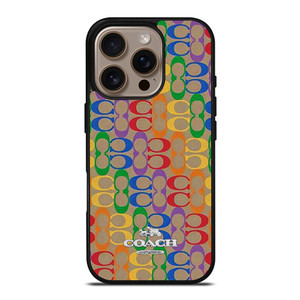 COACH NEW YORK RAINBOW PATTERN ICON iPhone 16 Pro Case Cover