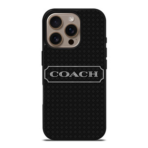 COACH NEW YROK LOGO BLACK iPhone 16 Pro Case Cover
