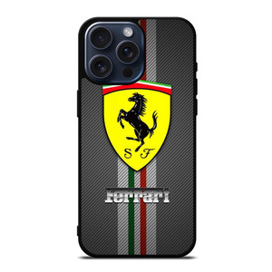 FERRARI SUPER CAR LOGO iPhone 15 Pro Max Case Cover