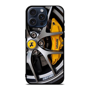 FERRARI WHEEL LOGO ICON iPhone 15 Pro Max Case Cover FERRARI WHEEL LOGO ICON iPhone 15 Pro Max Case Cover