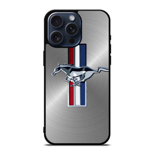 FORD MUSTANG METAL EMBLEM LOGO iPhone 15 Pro Max Case Cover FORD MUSTANG METAL EMBLEM LOGO iPhone 15 Pro Max Case Cover